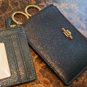 Coach Mini ID Skinny Leather Card Case